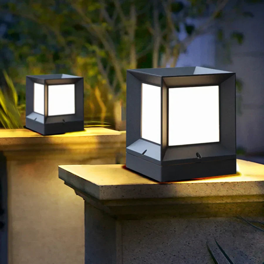 LumiPillar - Lampadaire Solaire Élégant pour Allées - Rynova
