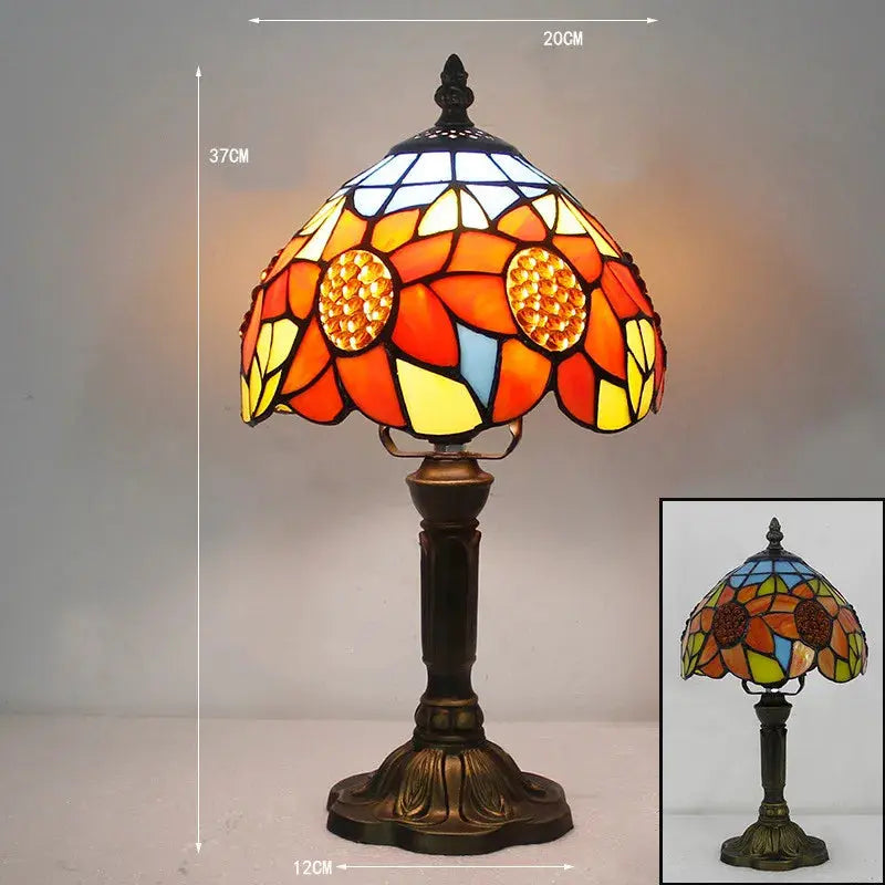 TiffanyLumière - Lampe de Bureau en Verre Tiffany - Rynova
