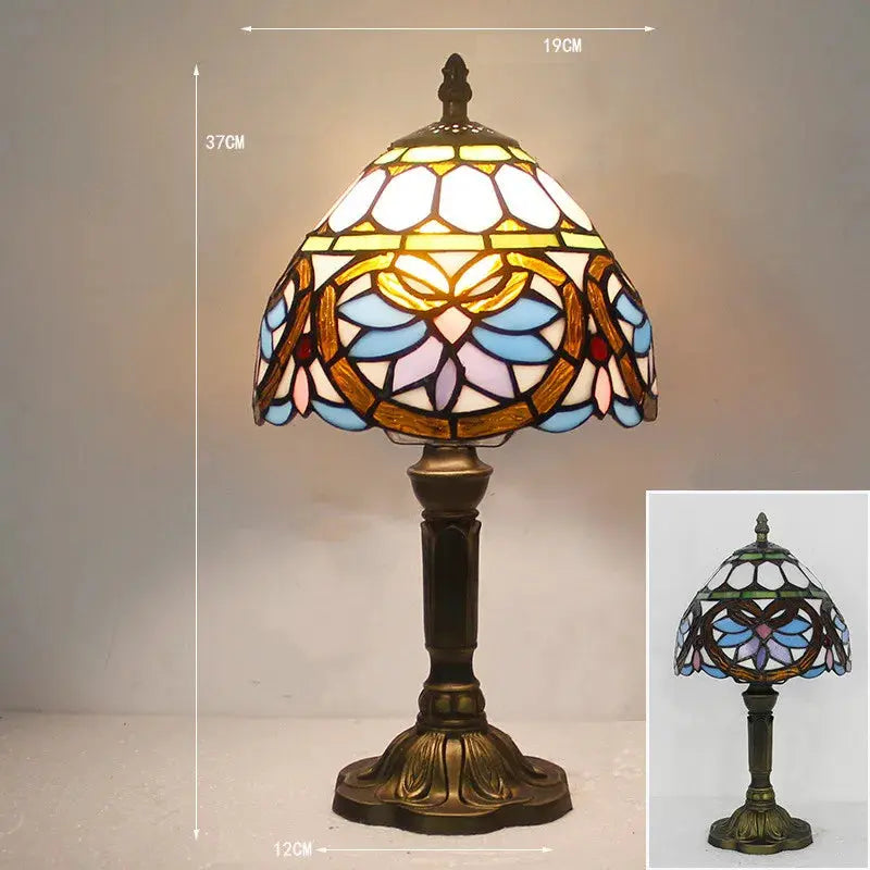 TiffanyLumière - Lampe de Bureau en Verre Tiffany - Rynova