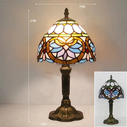 TiffanyLumière - Lampe de Bureau en Verre Tiffany - Rynova