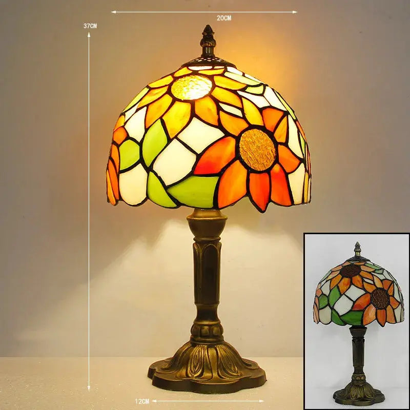 TiffanyLumière - Lampe de Bureau en Verre Tiffany - Rynova