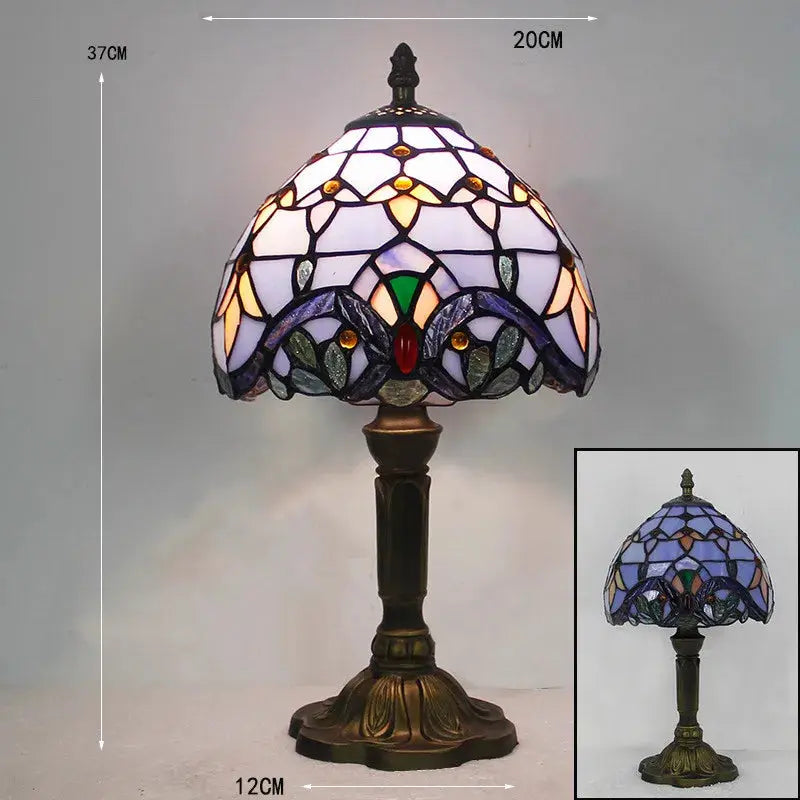 TiffanyLumière - Lampe de Bureau en Verre Tiffany - Rynova