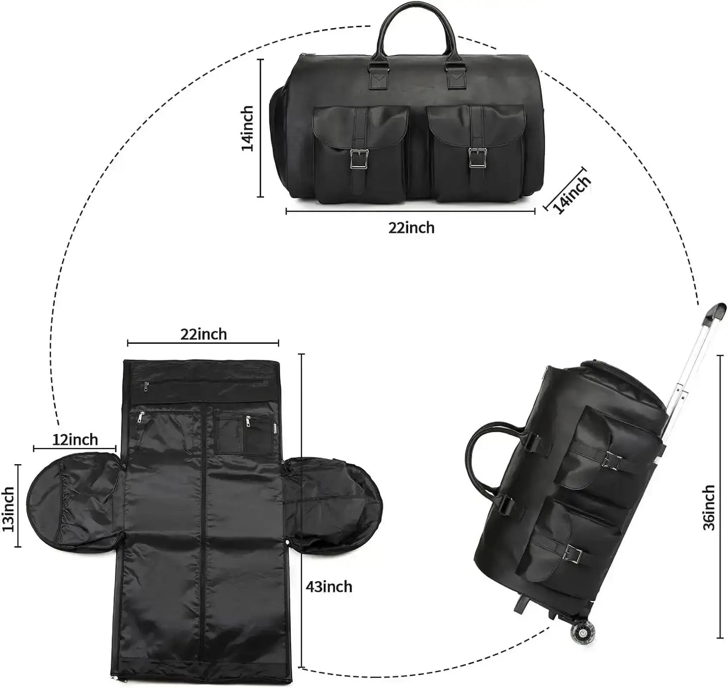 MarqueVoyage - Sac de Voyage à Roulettes Personnalisé - Rynova