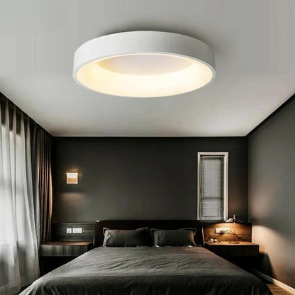LumièreConfort – Plafonnier Rond en Fer avec Télécommande pour Éclairage Personnalisé - Rynova