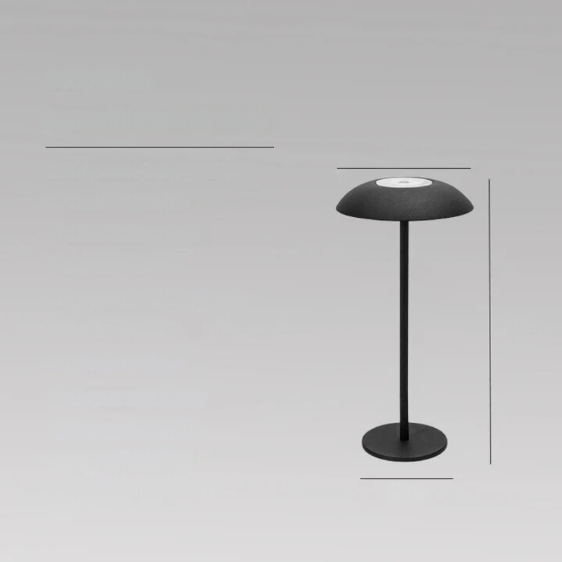 LumiLuxe - Lampe de Table Tactile Rechargeable pour Bureau et Aventure - Lumière Blanche Chaude - Rynova