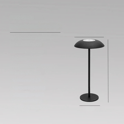 LumiLuxe - Lampe de Table Tactile Rechargeable pour Bureau et Aventure - Lumière Blanche Chaude - Rynova