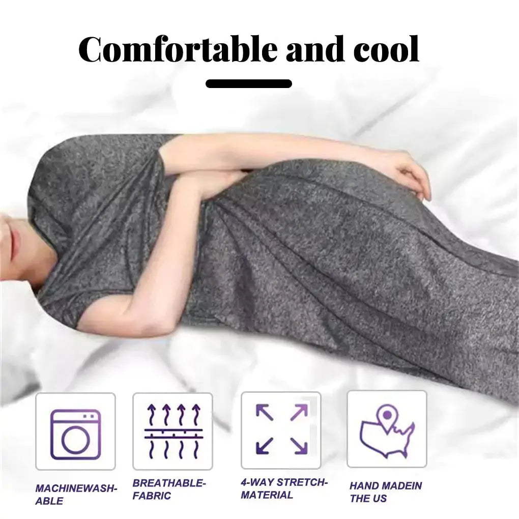 CalmeSommeil - Couverture Pondérée Compressée pour un Sommeil Réparateur - Rynova