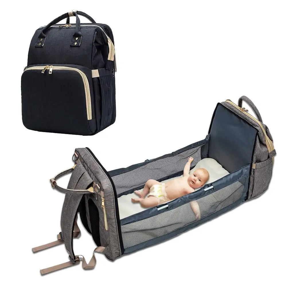 BébéNid - Sac de Lit pour Bébé Convertible et Léger avec Matelas Portable - Rynova