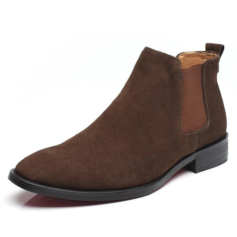 ClassiqueChic – Bottes Chelsea en Daim pour Hommes - Rynova