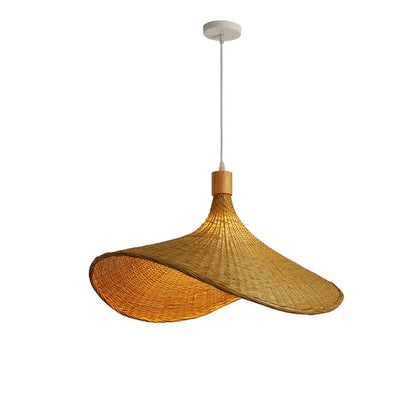 LumiBambou - Suspension en Bambou Tressé Naturel - Rynova
