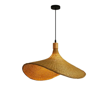 LumiBambou - Suspension en Bambou Tressé Naturel - Rynova