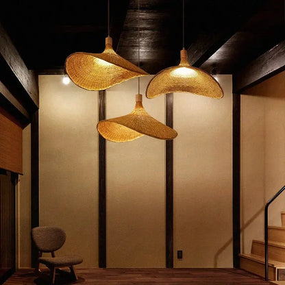 EcoLumière - Suspension en Bambou Tressé - Rynova