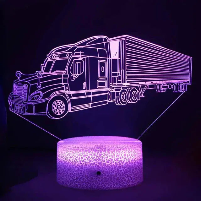 TruckLume - lampe de nuit pour enfants en forme de camion - Rynova