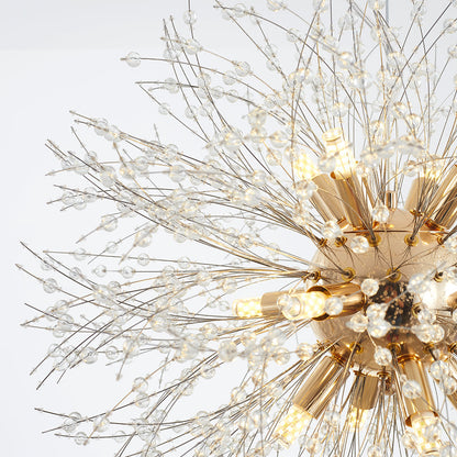 LunaBrillante - Suspension LED Design Métal Blanc & Doré pour une Ambiance Raffinée - Rynova