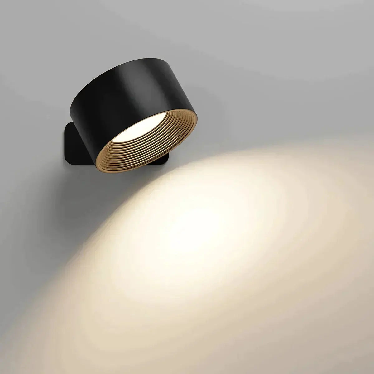 LumiFree - Lampe Murale Rechargeable sans Fil à 360° - Rynova