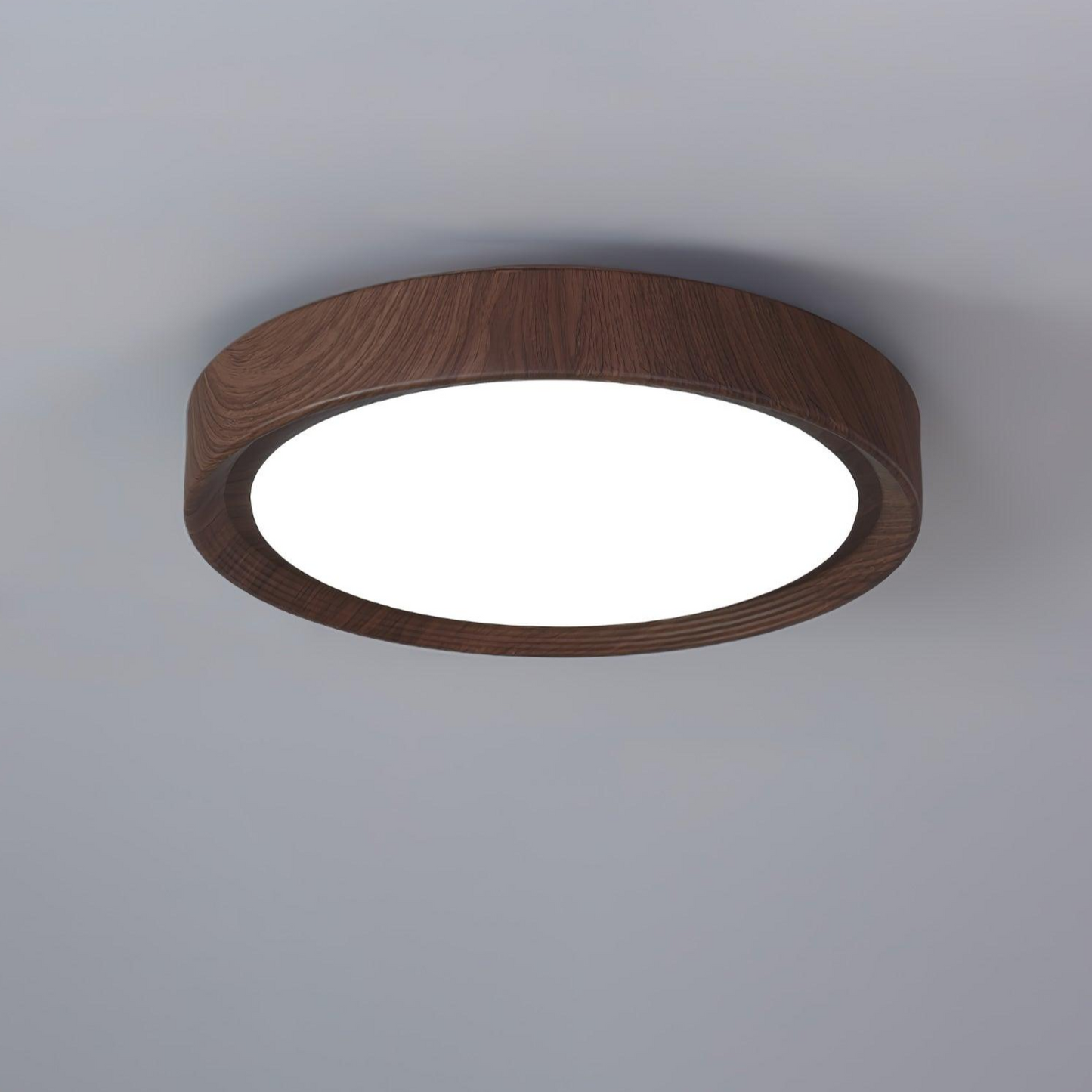 LumiNord – Plafonnier en Bois Naturel avec LED Intégrée - Rynova