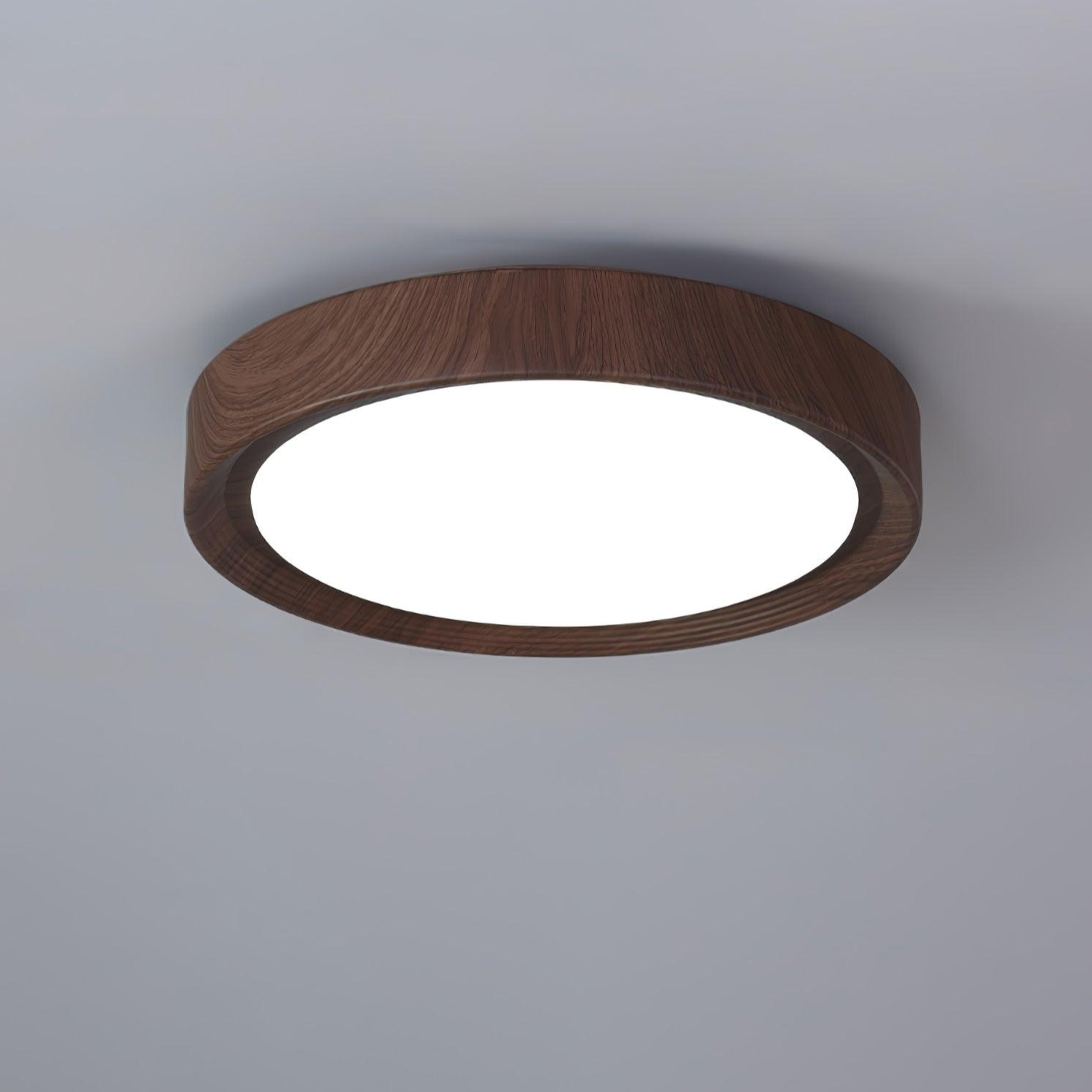 LumiNord – Plafonnier en Bois Naturel avec LED Intégrée - Rynova