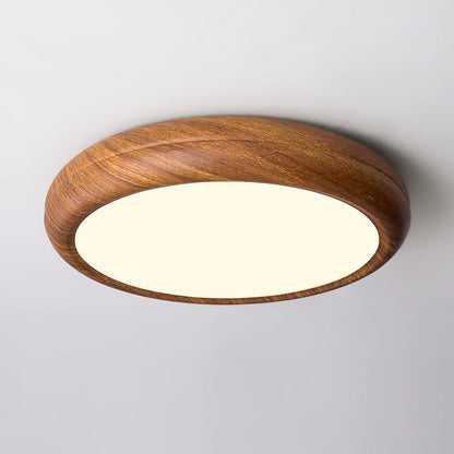 LumiNord – Plafonnier en Bois Naturel avec LED Intégrée - Rynova