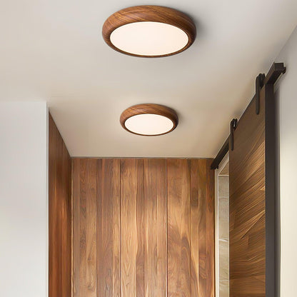 LumiNord – Plafonnier en Bois Naturel avec LED Intégrée - Rynova