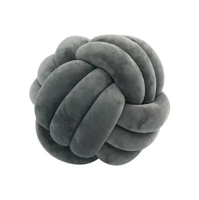 Coussin de lancer en balles nouées décoratives PlushKnot - Rynova