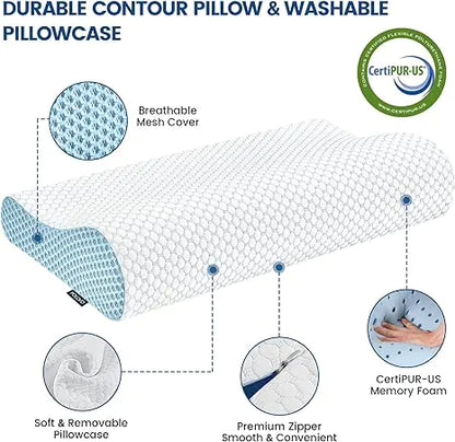 NeckEase - Coussin de soutien orthopédique pour soulagement du cou - Rynova