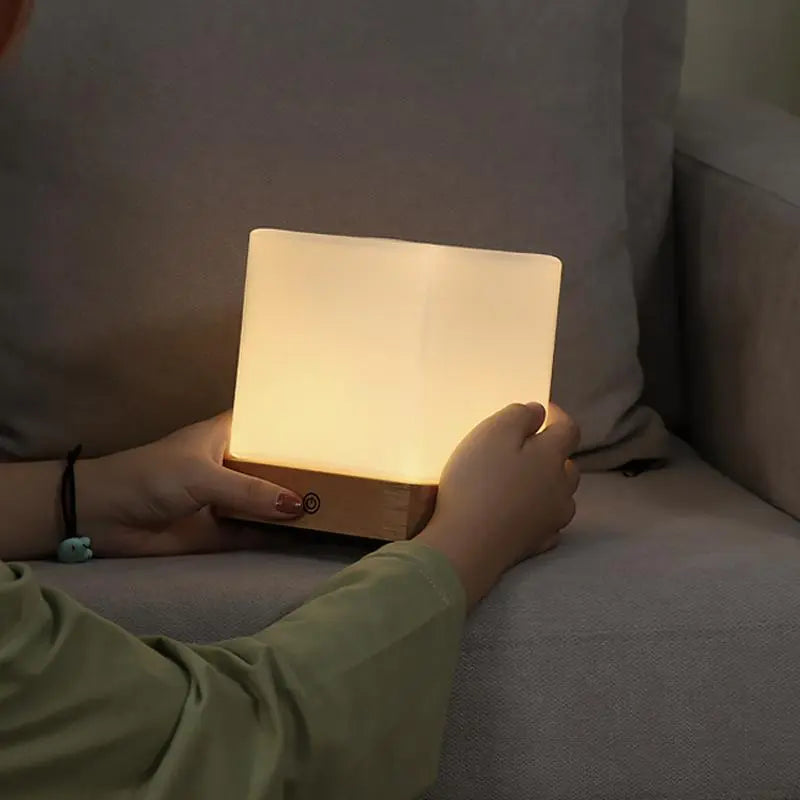 LumiCube - Lampes de Table LED Sans Fil pour Éclairage de Bureau Mini Nordic - Rynova