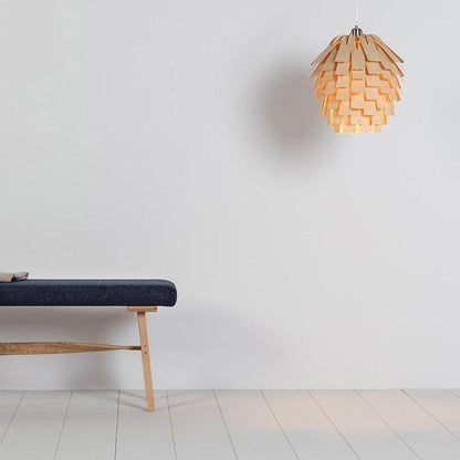 CharmesArtichaut – Lampe suspendue rustique en bois - Rynova