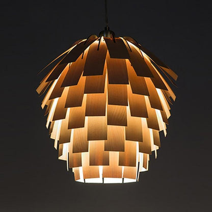CharmesArtichaut – Lampe suspendue rustique en bois - Rynova