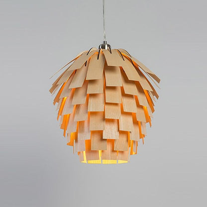 CharmesArtichaut – Lampe suspendue rustique en bois - Rynova
