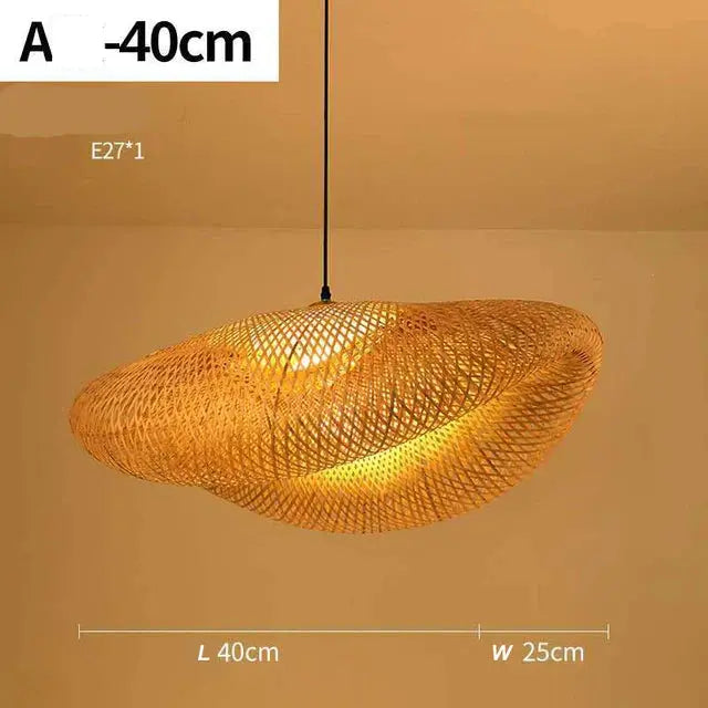 Éclat Bohème - Lustre en Rotin Tressé à la Main - Rynova