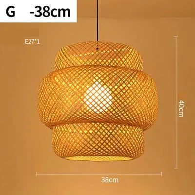 Éclat Bohème - Lustre en Rotin Tressé à la Main - Rynova