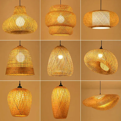 Éclat Bohème - Lustre en Rotin Tressé à la Main - Rynova