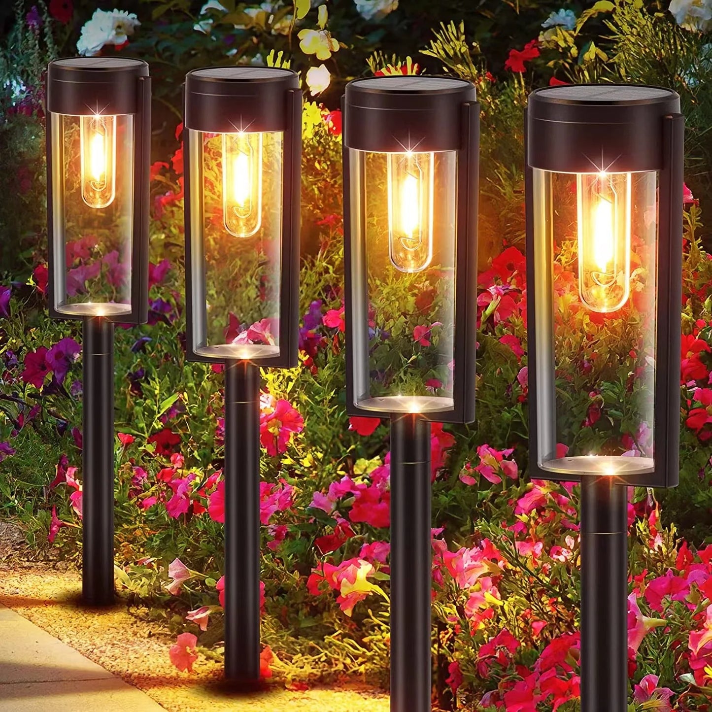 ÉclairLumière - Lampes Solaires pour Chemin d’Extérieur - Rynova