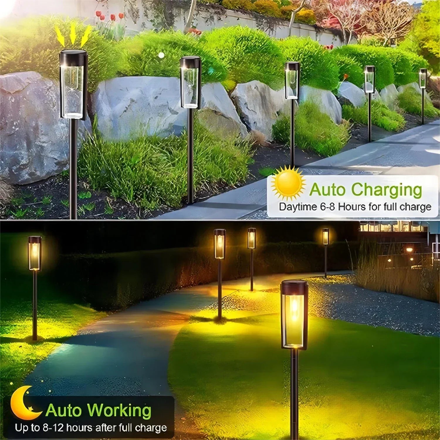 ÉclairLumière - Lampes Solaires pour Chemin d’Extérieur - Rynova