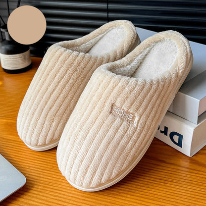 Chaleur Douce - Chaussons en coton douillets et antidérapants pour l'hiver - Rynova