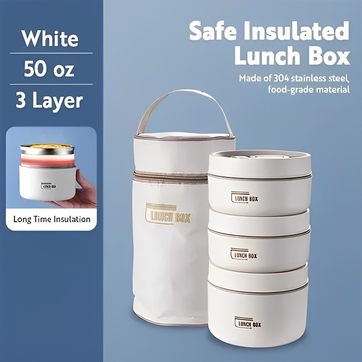 CuisineChic - Lunchbox thermique isotherme pour repas frais et sains - Rynova