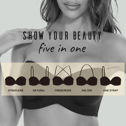 ÉléganceLift – Soutien-Gorge Bandeau Convertible avec Effet Rehausseur - Rynova