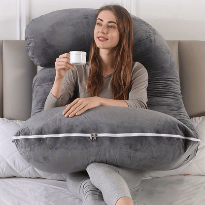 CâlinConfort – Coussin de grossesse ergonomique en forme de J - Rynova