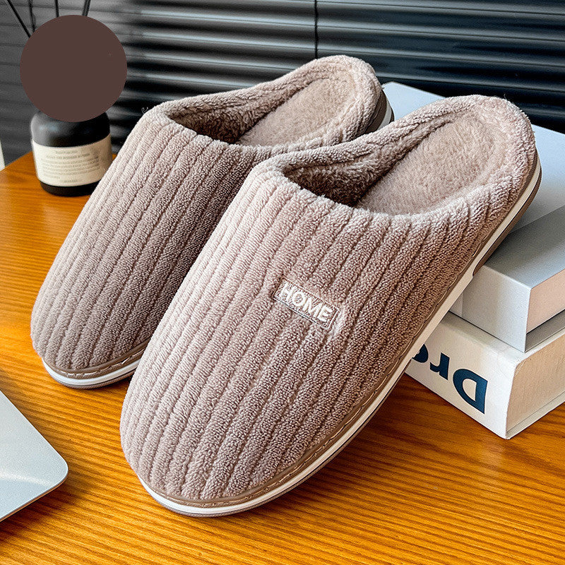 Chaleur Douce - Chaussons en coton douillets et antidérapants pour l'hiver - Rynova