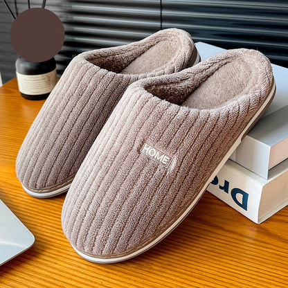 Chaleur Douce - Chaussons en coton douillets et antidérapants pour l'hiver - Rynova