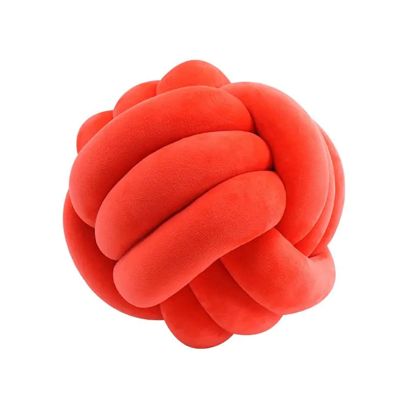 Coussin de lancer en balles nouées décoratives PlushKnot - Rynova