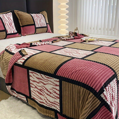 CocoonChic - Couverture en flanelle douce et polyvalente pour toutes saisons - Rynova