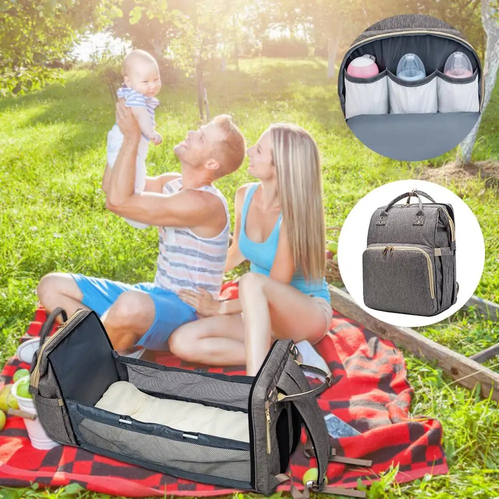 BébéNid - Sac de Lit pour Bébé Convertible et Léger avec Matelas Portable - Rynova