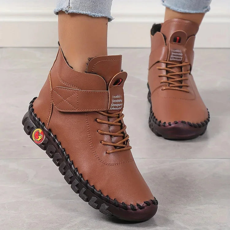 Élégance Céleste - Bottes orthopédiques en cuir pour confort et style - Rynova