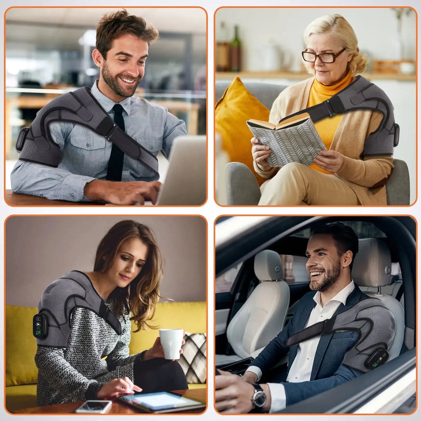ÉpauleTherm - Coussin Chauffant Électrique pour Soulagement de la Douleur à l'Épaule - Rynova