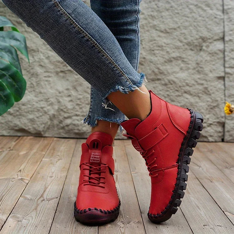 Élégance Céleste - Bottes orthopédiques en cuir pour confort et style - Rynova