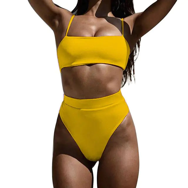 AquaCharm - Ensemble de bikini à côtes brésiliennes - Rynova