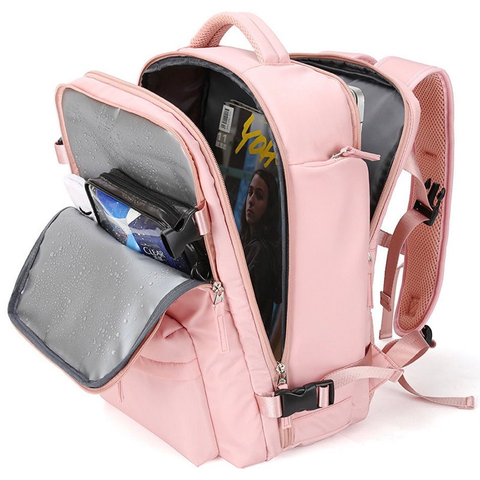 AventureX – Sac à Dos de Voyage Multifonction 35L avec Compartiment à Chaussures et Port de Charge USB - Rynova
