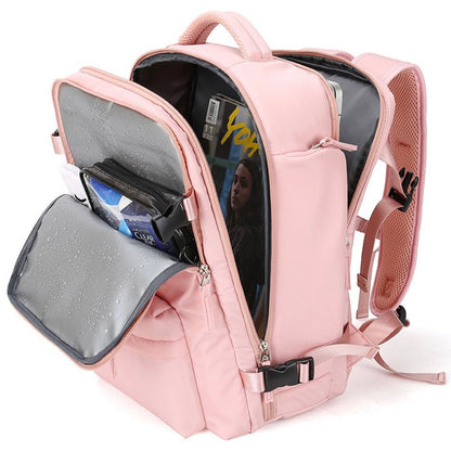 AventureX – Sac à Dos de Voyage Multifonction 35L avec Compartiment à Chaussures et Port de Charge USB - Rynova