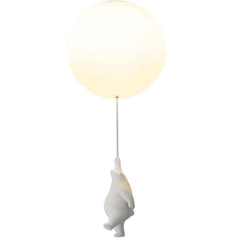 Lumière Enchantée Kids - Suspension Ourson et Ballon pour Chambre d'Enfant - Rynova